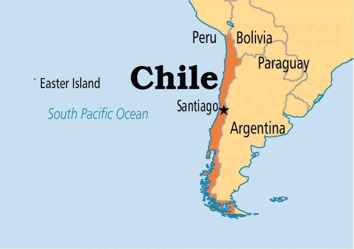 santjago de Chile karte