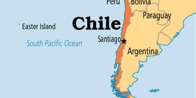 Santjago de Chile karte