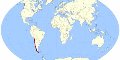 Pasaules kartes, kas parāda Čīle